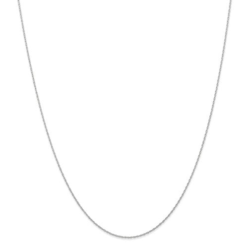 Modern Estate 14 Karat White Gold Fine Rope Link Chain