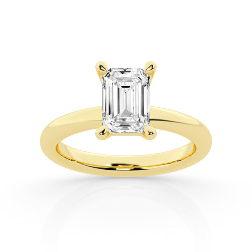 14 Karat Yellow Gold Engagement Ring