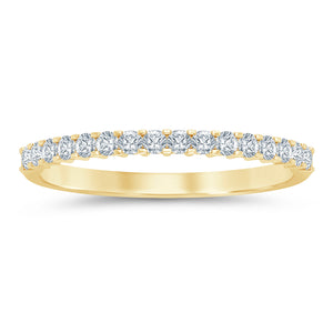 14 Karat Yellow Gold Diamond Wedding Ring
