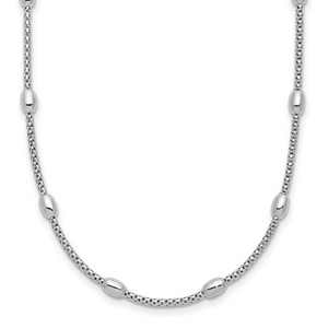 Sterling Silver Beaded Fashion Necklace