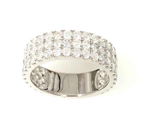 14 Karat White Gold Diamond Fashion Ring