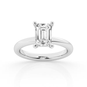 14 Karat White Gold Diamond Engagement Ring