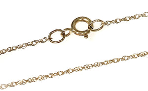 14 Karat Yellow Gold Estate Fine Cable Chain