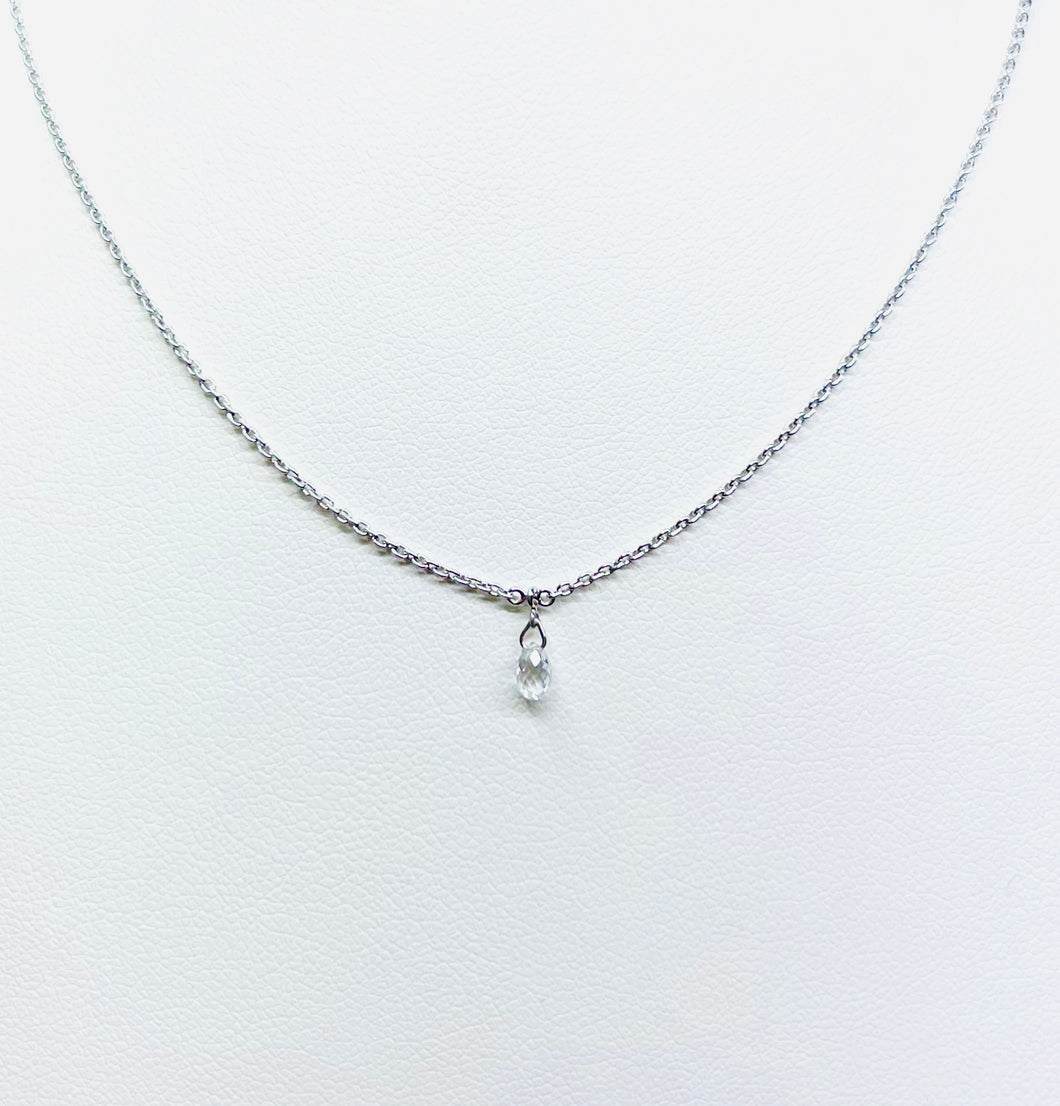 18 Karat White Gold Diamond Necklace