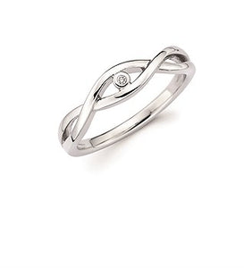 Sterling Silver Diva Diamonds® "Infinity" Design Fashion Ring