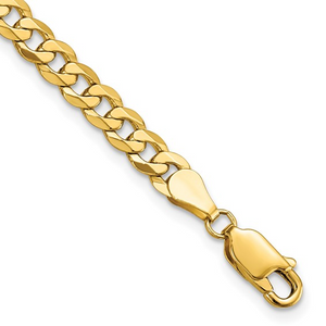 Leslie's 14 Karat Yellow Gold Curb Chain Bracelet