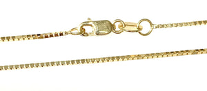 14 Karat Yellow Gold Estate Box Link Chain