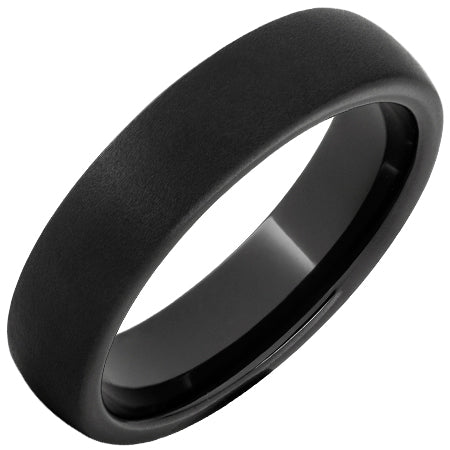 Black Diamond Ceramic Wedding Band