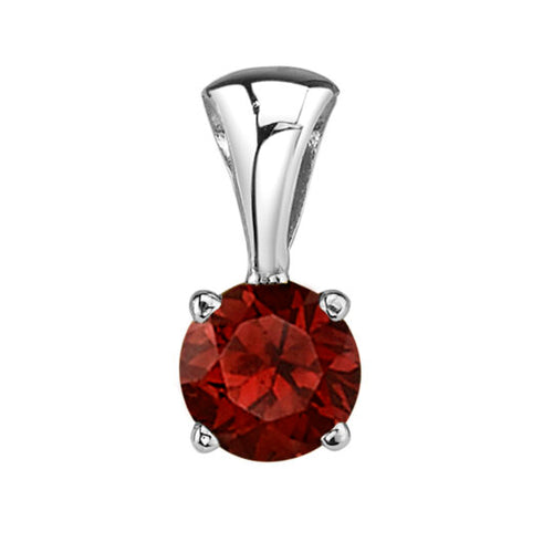 Garnet Solitaire Pendant