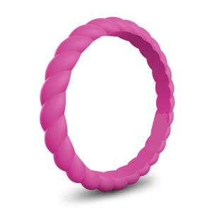 Women's Spiral Pink TruBand Silicone Ring