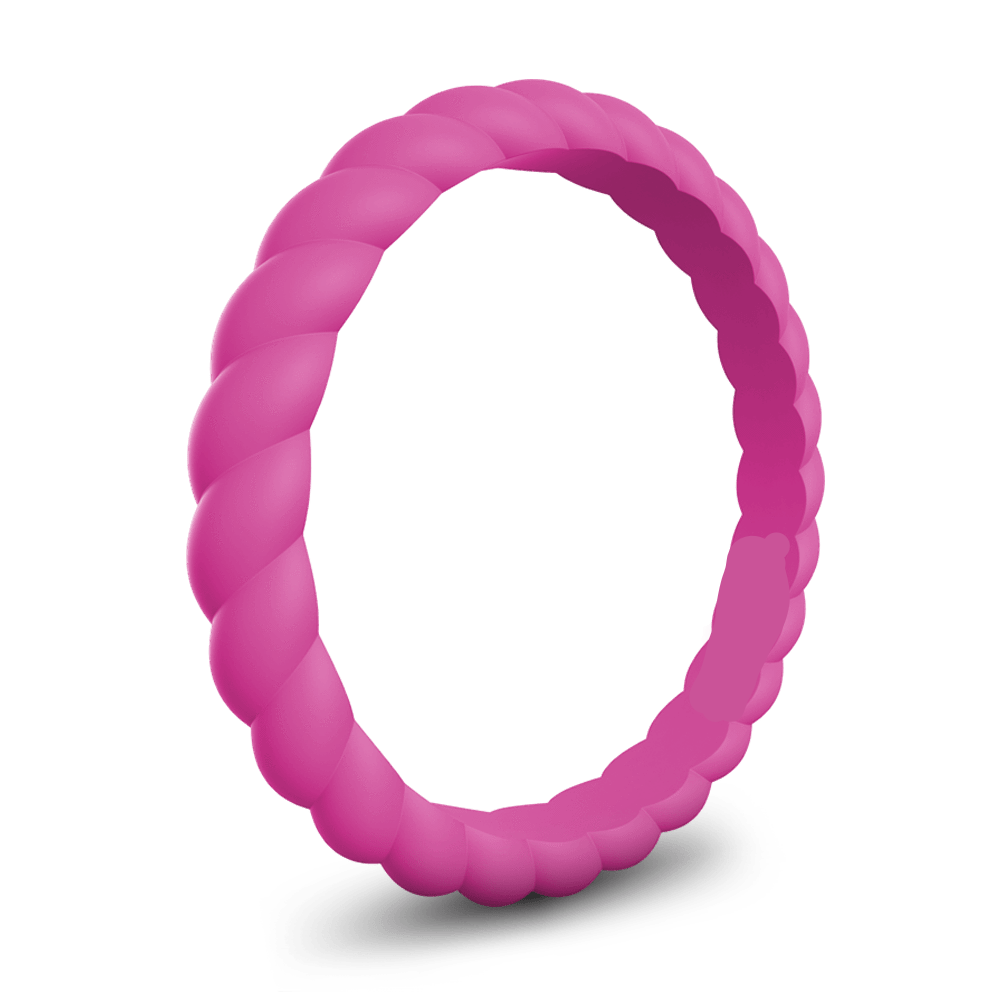 Women's Spiral Pink TruBand Silicone