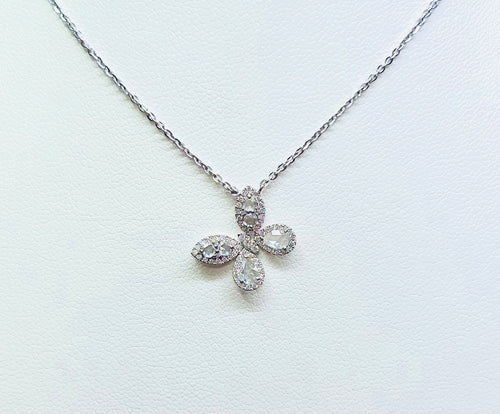 18 Karat White Gold Diamond Necklace