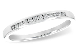 14 Karat White Gold Channel Set Anniversary Band