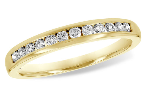 Yellow Gold Channel Set Diamond Anniversary Ring