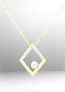 14 Karat Yellow Gold Diamond Fashion Pendant