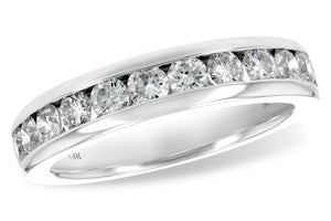 14 Karat White Gold Diamond Anniversary Ring 1 ctw