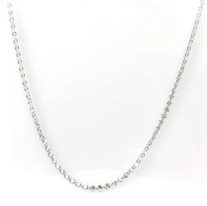 18 Karat White Gold Facny Rose Cut Diamond Fashion Necklace