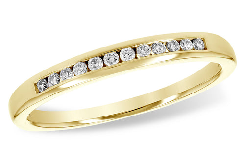 14 Karat Yellow Gold Diamond Anniversary Ring