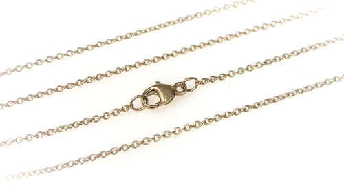 14 Karat Yellow Gold Estate Cable Link Chain