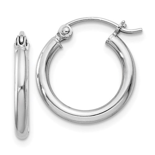 Sterling Silver Hinged Hoop Earrings