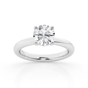 14 Karat White Gold Diamond Engagement Ring