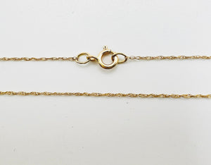 14 Karat Yellow Gold Fine Rope Chain
