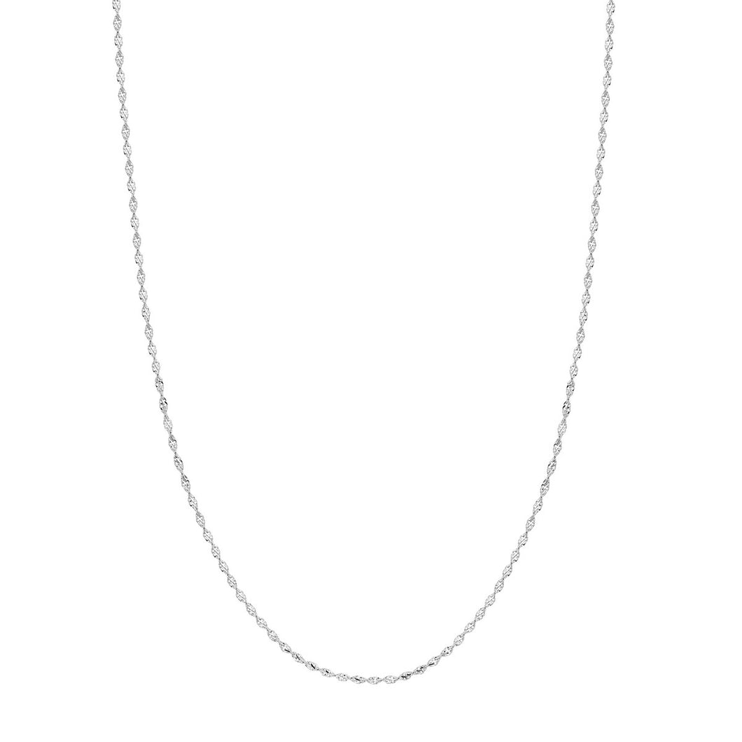 14 Karat White Gold Dorica Chain