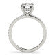 14 Karat White Gold Semi-Mount Engagement Ring