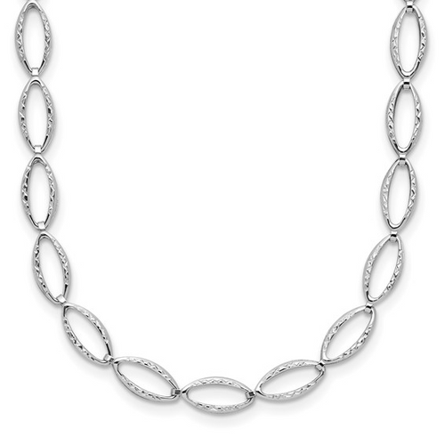 Leslie's 14 Karat White Gold Fashion Necklace