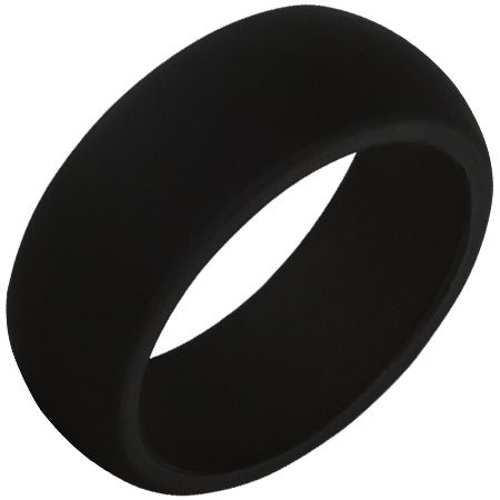 TruBand Black Silicone Wedding Band