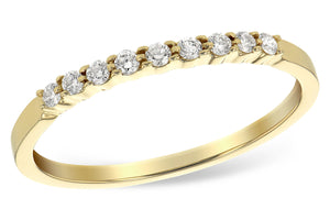 14 Karat Yellow Gold Diamond Anniversary Ring