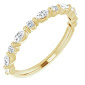 14 Karat Yellow Gold Stackable Diamond Ring