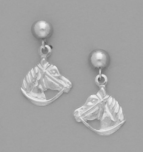 A P{air of White Tone Butterfly Dangle Earrings