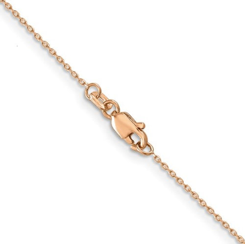 14 karat rose gold cable link