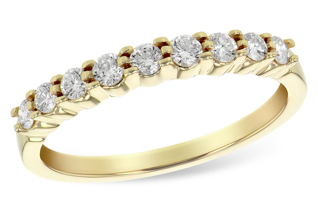 14 Karat Yellow Gold Diamond Anniversary Ring