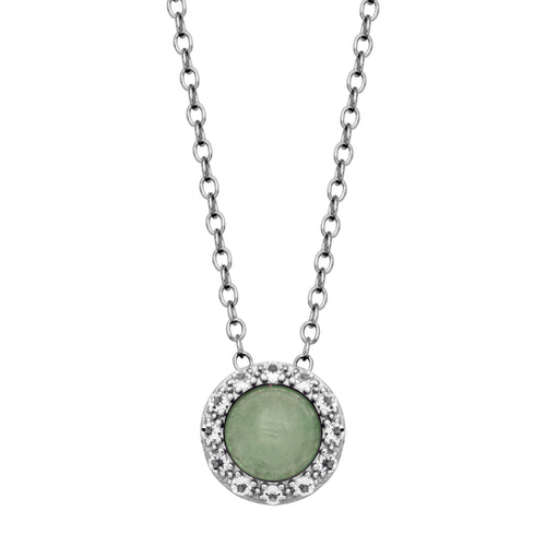 Sterling Silver Aquamarine Gemstone Fashion Pendant