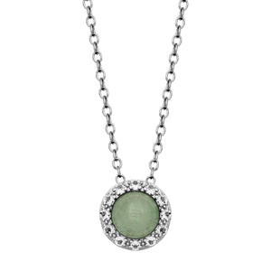 Sterling Silver Aquamarine Gemstone Fashion Pendant