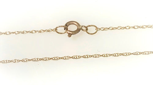 10 Karat Yellow Gold Estate Fine Cble Link Rope Chain