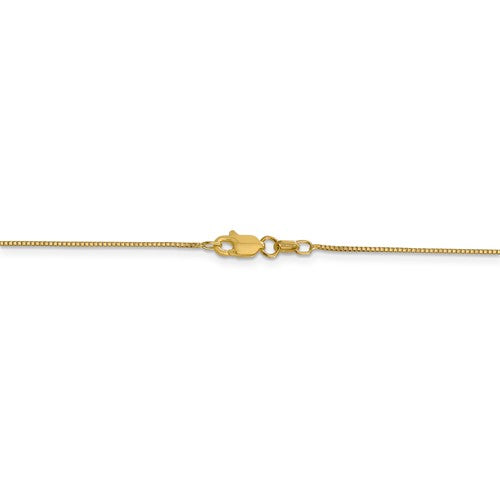 14 Karat Yellow Gold Box Link Chain