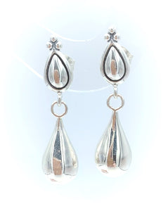 Sterling Silver Teardrop Dangle Earrings