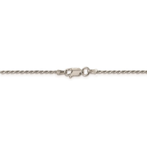 Sterling Silver Diamond Cut Rope Chain