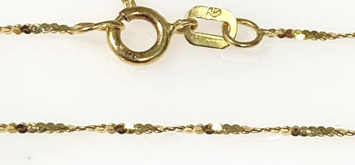 14 Karat Yellow Gold Estate Twist Serpentine Chain