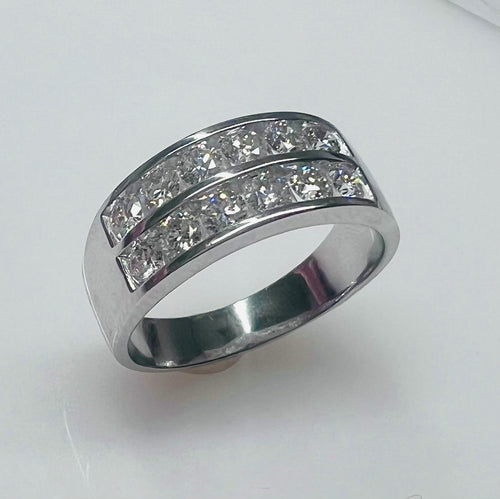 White Gold Diamond Anniversary Ring